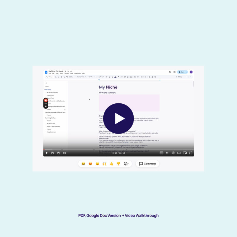 AI-Powered Niche Discovery Workbook & Video Walkthrough - Image 4